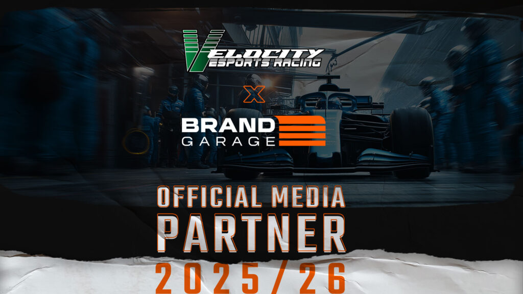 BRAND GARAGE NAMED OFFICIAL MEDIA PARTNER OF VELOCITY ESPORTS RACING FOR 2025/26 SEASON